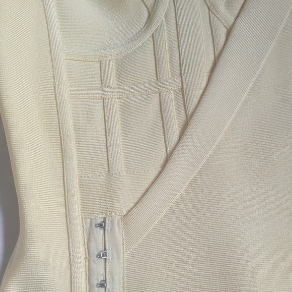 House of CB Yellow Bandage Dress Small - Picture 3 of 9